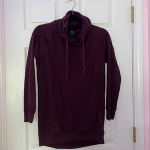 Gap burgundy cowl neck sweatshirt